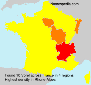 Surname Vorel in France Surname Vorel in France