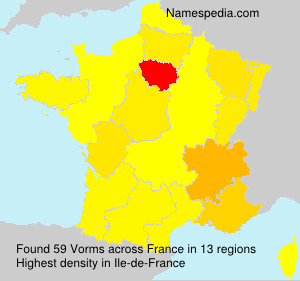 Surname Vorms in France Surname Vorms in France