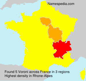 Surname Voroni in France Surname Voroni in France