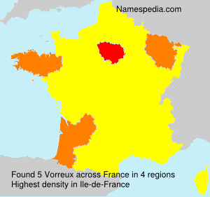 Surname Vorreux in France