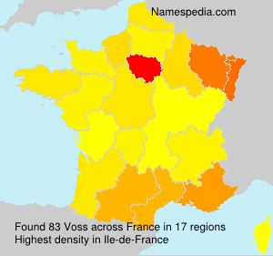 Surname Voss in France Surname Voss in France