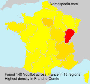 Surname Vouillot in France Surname Vouillot in France