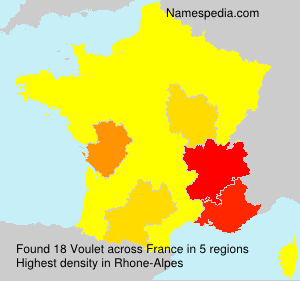 Surname Voulet in France Surname Voulet in France