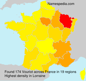Surname Vouriot in France Surname Vouriot in France