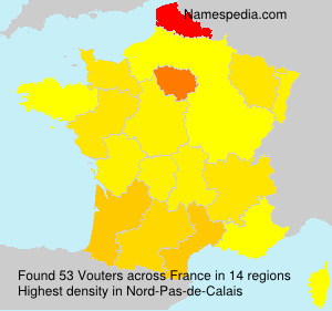 Surname Vouters in France Surname Vouters in France