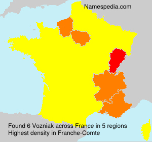 Surname Vozniak in France Surname Vozniak in France