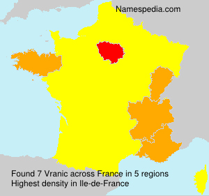Surname Vranic in France Surname Vranic in France