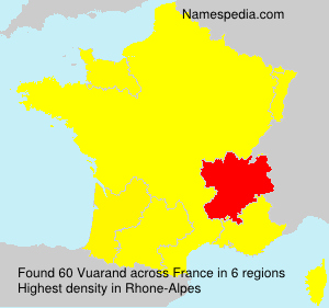 Surname Vuarand in France Surname Vuarand in France