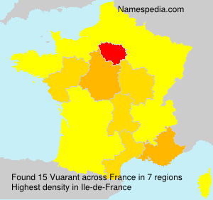 Surname Vuarant in France