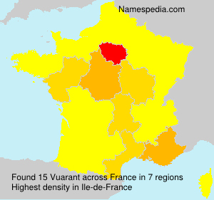 Surname Vuarant in France Surname Vuarant in France