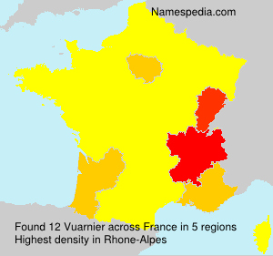 Surname Vuarnier in France Surname Vuarnier in France