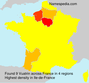 Surname Vuatrin in France