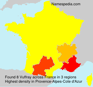 Surname Vuffray in France Surname Vuffray in France