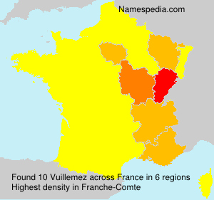 Surname Vuillemez in France