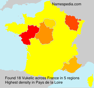 Surname Vukelic in France Surname Vukelic in France