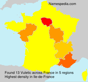 Surname Vuletic in France Surname Vuletic in France
