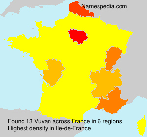 Surname Vuvan in France Surname Vuvan in France