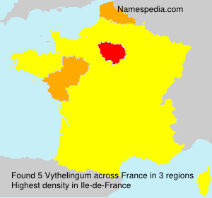 Surname Vythelingum in France Surname Vythelingum in France