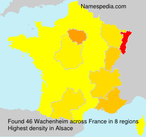 Surname Wachenheim in France Surname Wachenheim in France