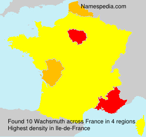 Surname Wachsmuth in France Surname Wachsmuth in France