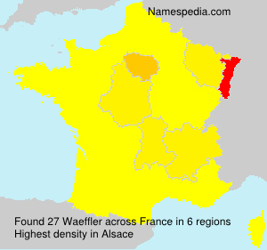 Surname Waeffler in France Surname Waeffler in France