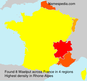 Surname Waelput in France Surname Waelput in France