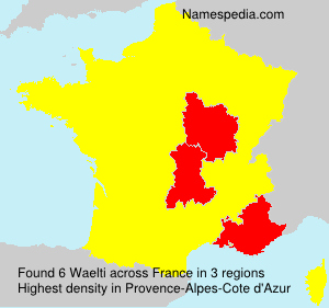Surname Waelti in France Surname Waelti in France
