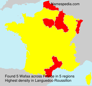 Surname Wafaa in France Surname Wafaa in France