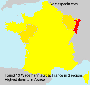 Surname Wagemann in France Surname Wagemann in France