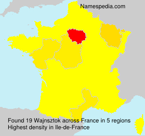 Surname Wajnsztok in France Surname Wajnsztok in France