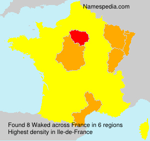 Surname Waked in France Surname Waked in France