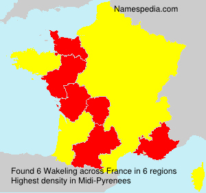 Surname Wakeling in France Surname Wakeling in France