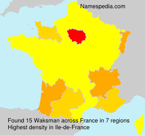 Surname Waksman in France Surname Waksman in France