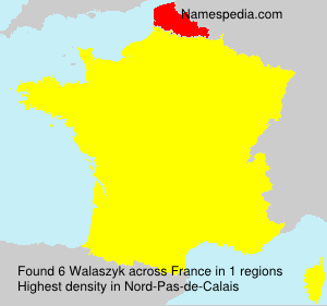 Surname Walaszyk in France Surname Walaszyk in France