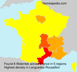 Surname Walentek in France Surname Walentek in France