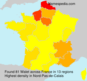 Surname Walet in France Surname Walet in France
