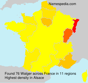 Surname Walger in France Surname Walger in France