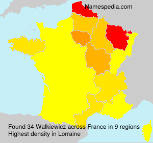 Surname Walkiewicz in France Surname Walkiewicz in France