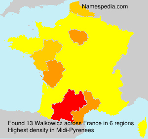 Surname Walkowicz in France Surname Walkowicz in France