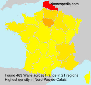 Surname Walle in France Surname Walle in France