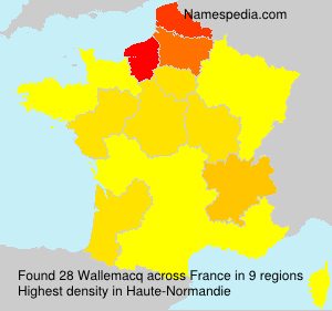 Surname Wallemacq in France Surname Wallemacq in France