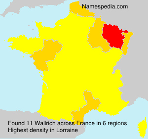 Surname Wallrich in France