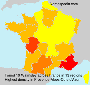 Surname Walmsley in France Surname Walmsley in France