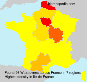 Surname Walraevens in France Surname Walraevens in France
