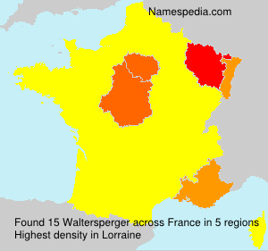 Surname Waltersperger in France Surname Waltersperger in France