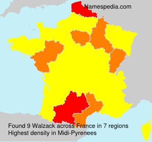 Surname Walzack in France Surname Walzack in France