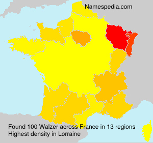 Surname Walzer in France Surname Walzer in France