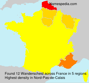 Surname Wanderscheid in France Surname Wanderscheid in France