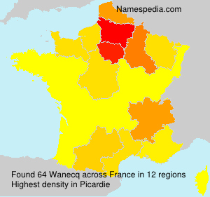 Surname Wanecq in France Surname Wanecq in France