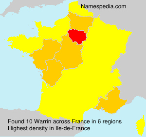 Surname Warrin in France Surname Warrin in France